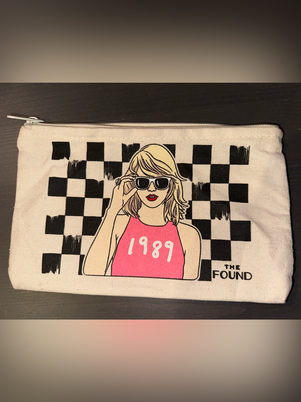 Taylor Swift 1989 by The Found Graphic Canvas Zipper Pouch - Makeup Cosmetic Bag
